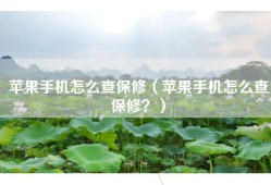 苹果手机怎么查保修（苹果手机怎么查保修？）