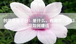 创作灵感平台：是什么、有哪些、入口及如何赚钱