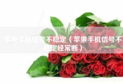 苹果手机信号不稳定（苹果手机信号不稳定经常断）