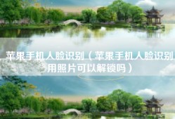 苹果手机人脸识别（苹果手机人脸识别用照片可以解锁吗）