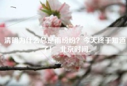 清明为什么总是雨纷纷？今天终于知道了！_北京时间