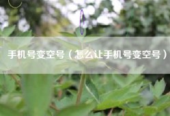 手机号变空号（怎么让手机号变空号）