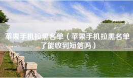 苹果手机拉黑名单（苹果手机拉黑名单了能收到短信吗）