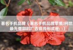 著名手机品牌（著名手机品牌苹果7问世,最先要做的广告宣传形式是( )）