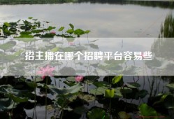 招主播在哪个招聘平台容易些