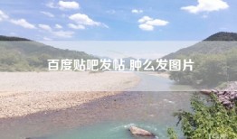 百度贴吧发帖 肿么发图片