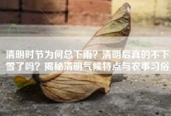 清明时节为何总下雨？清明后真的不下雪了吗？揭秘清明气候特点与农事习俗