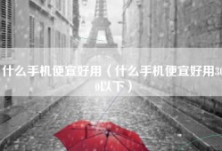 什么手机便宜好用（什么手机便宜好用300以下）