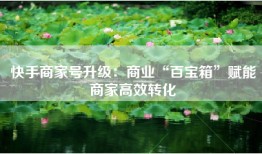快手商家号升级：商业“百宝箱”赋能商家高效转化