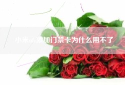 小米nfc添加门禁卡为什么用不了