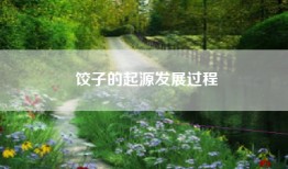 饺子的起源发展过程