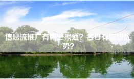 信息流推广有哪些渠道？各自有哪些优势？