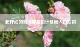 超详细的智能穿戴设计基础入门指南