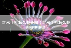 红米手机怎么截长图（红米手机怎么截长图快捷键）