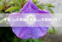 手机 cpu天梯图（手机cpu天梯图12月）