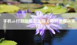 手机nfc付款功能怎么用（如何使用nfc支付）