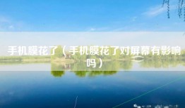 手机膜花了（手机膜花了对屏幕有影响吗）