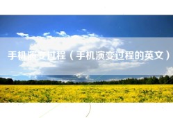 手机演变过程（手机演变过程的英文）