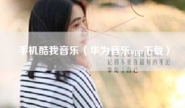 手机酷我音乐(华为音乐app下载)