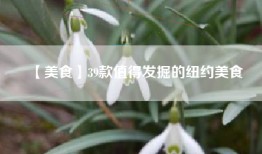 【美食】39款值得发掘的纽约美食
