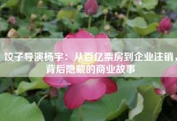 饺子导演杨宇：从百亿票房到企业注销，背后隐藏的商业故事