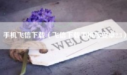 手机飞信下载（飞信下载手机版安卓2.3）