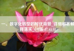 一、数字化转型的时代背景_详细解答解释落实_GM版v87.65.41