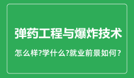弹药工程与爆炸技术专业怎么样_就业方向及前景分析
