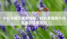 小红书图文搜索攻略，轻松掌握图片内容高效检索技巧