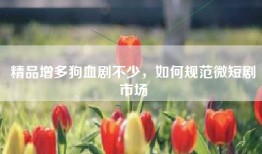 精品增多狗血剧不少，如何规范微短剧市场