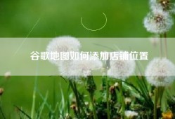 谷歌地图如何添加店铺位置