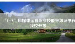 “1+X”自媒体运营职业技能等级证书在我校开考