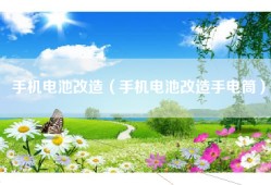 手机电池改造（手机电池改造手电筒）