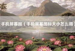 手机屏幕图（手机屏幕图标大小怎么调）