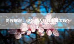 影视解说，现在才入行算不算太晚？