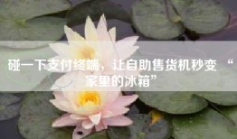碰一下支付终端，让自助售货机秒变 “家里的冰箱”