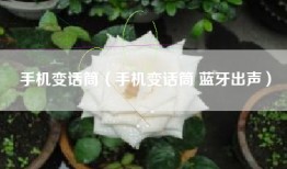 手机变话筒（手机变话筒 蓝牙出声）