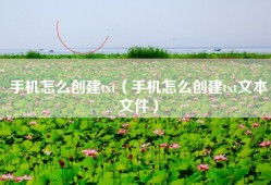 手机怎么创建txt（手机怎么创建txt文本文件）