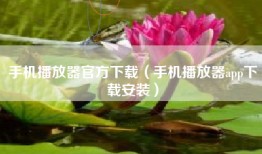 手机播放器官方下载(手机播放器app下载安装)