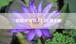 自媒体写作入门完整手册