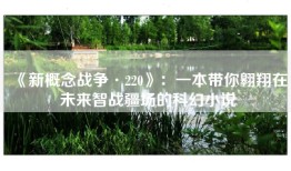 《新概念战争·220》：一本带你翱翔在未来智战疆场的科幻小说