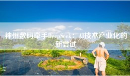 神州数码牵手DeepSeek：AI技术产业化的新尝试