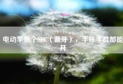 电动车加个NFC（蓝牙），手环手机都能开
