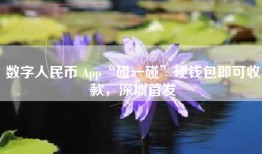 数字人民币 App“碰一碰”硬钱包即可收款，深圳首发