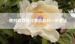我对自媒体付费会员的一些看法