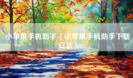 小苹果手机助手（小苹果手机助手下载安装）
