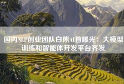 国内NLP创业团队白熊AI首曝光：大模型训练和智能体开发平台齐发