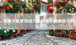 荣耀手机使用技巧（荣耀手机使用小妙招）