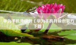华为手机升级包（华为手机升级包官方下载）