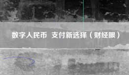 数字人民币  支付新选择（财经眼）